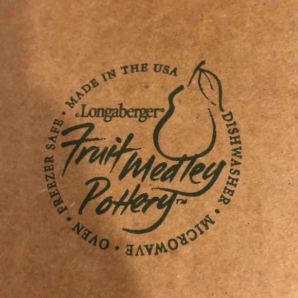 Longaberger Fruit Medley Pottery Pitcher Never Used Retired - Picture 14 of 16